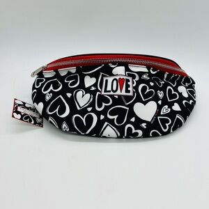 BRIGHTON ENDLESSLY LOVE BELT BAG/FANNY PACK WITH HEART PATTERN NWT